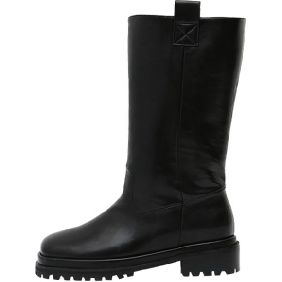 Stylenanda Mid-Calf Chunky Black Boots NWOT - Picture 3 of 3